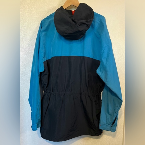 Vintage Sierra Anorak Hooded Windbreaker Outdoor Pullover Jacket Packable L - Picture 2 of 10